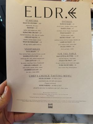 Menu photo 2 Eldr Seattle, WA
