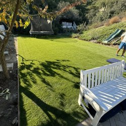 JG Lawns Turf - Backyard transformation: Artificial turf installation. (Viridian 97)