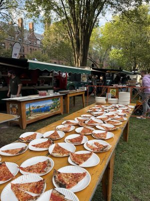 Big Green Truck Pizza by null