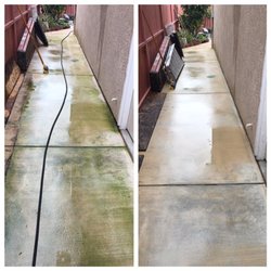 Pioneer Window Cleaning - Before and after of pressure washing!
