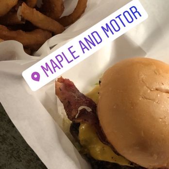 Maple and Motor - Cheeseburger with Bacon - Burgers Near Me - Dallas, Texas Maple and Motor - Cheeseburger with Bacon - Burgers Near Me - Dallas, Texas