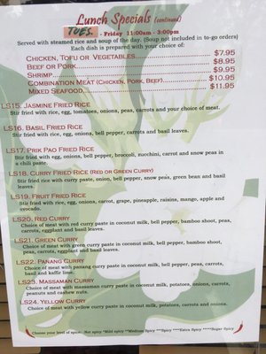 Menu photo 2 Jasmine Thai Cuisine Rome, GA