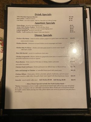 Menu photo 2 Marchetti's Restaurant Cranston, RI Menu photo 2 Marchetti's Restaurant Cranston, RI