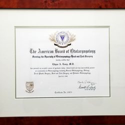 Only Board-Certified & Fellowship-Trained ENT.