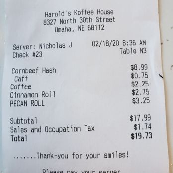 Harold's Koffee House - Inexpensive! Great value. - Breakfast & Brunch Near Me - Omaha, Nebraska Harold's Koffee House - Inexpensive! Great value. - Breakfast & Brunch Near Me - Omaha, Nebraska