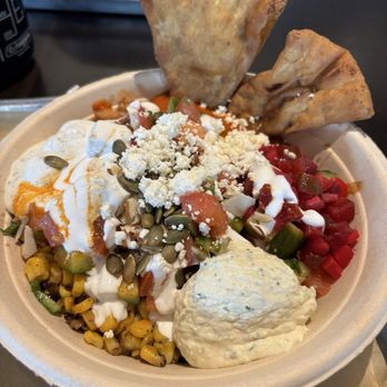 Feta Cowboy - Spicy chicken bowl - Mediterranean Near Me - Tempe, Arizona Feta Cowboy - Spicy chicken bowl - Mediterranean Near Me - Tempe, Arizona