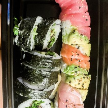 Rock N Roll Sushi - Rainbow roll and Veggie Roll - Sushi Bars Near Me - Huntsville, Alabama