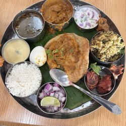 Annam South Indian Restaurant - Mutton Badoota/thali (meal)