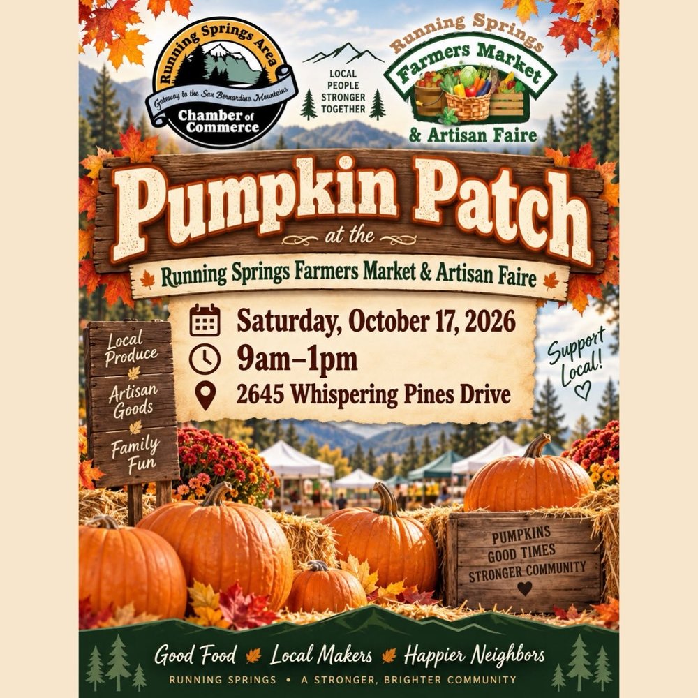 Running Springs Farmers Market and Artisan Faire Logo