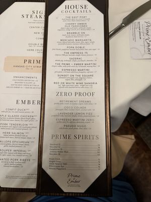 Menu photo 1 Prime and Ember Sumterville, FL