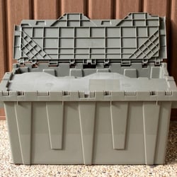 Elephant Trunk Moving Supplies - Container have attached lids.