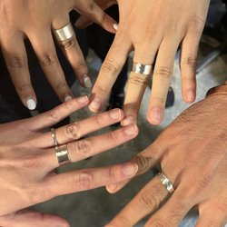 Mountain Metalworks - Silver Ring Workshop participants.
