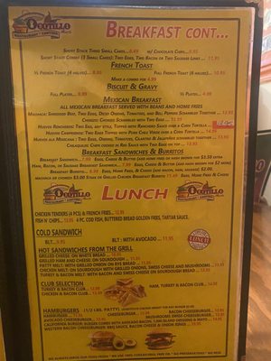 Menu photo 2 Ocotillo Restaurant and Cantina Hemet, CA
