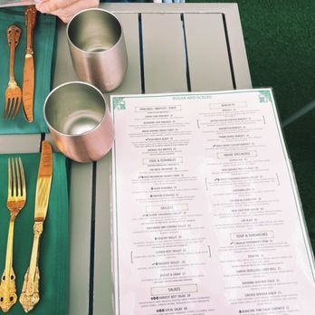 Sugar and Scribe  - Table setting and menu - Bakeries Near Me - La Jolla, California