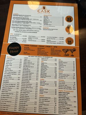 Menu photo 2 CASK Southern Kitchen & Bar Louisville, KY Menu photo 2 CASK Southern Kitchen & Bar Louisville, KY