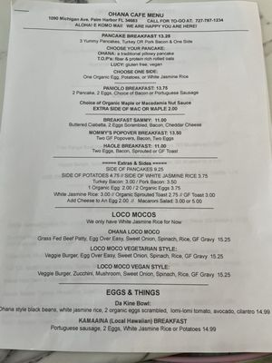 Menu photo 2 Ohana Cafe Palm Harbor , FL Menu photo 2 Ohana Cafe Palm Harbor , FL
