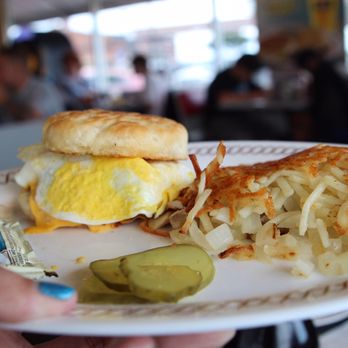 Waffle House - Sausage egg biscuit with hash browns $5 with a drink - American Near Me - Roanoke, Texas Waffle House - Sausage egg biscuit with hash browns $5 with a drink - American Near Me - Roanoke, Texas