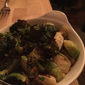 Sycamore - Creamed Brussels sprouts with pancetta - New American Near Me - Newton, Massachusetts Sycamore - Creamed Brussels sprouts with pancetta - New American Near Me - Newton, Massachusetts