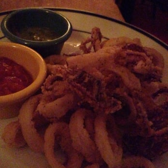 Rintintin - Fried calamari! Really light batter, comes with yummy sauces, and perfect portion for two foodies :) - Mediterranean Near Me - New York, New York Rintintin - Fried calamari! Really light batter, comes with yummy sauces, and perfect portion for two foodies :) - Mediterranean Near Me - New York, New York
