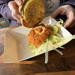 Special pineapple chicken sandwich Special pineapple chicken sandwich