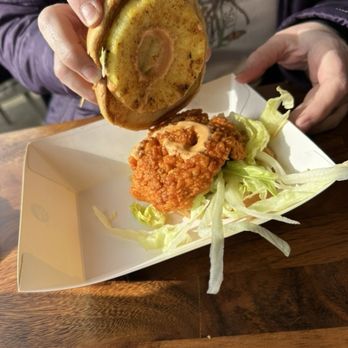 Nash & Smashed - Special pineapple chicken sandwich - Burgers Near Me - Manassas, Virginia Nash & Smashed - Special pineapple chicken sandwich - Burgers Near Me - Manassas, Virginia