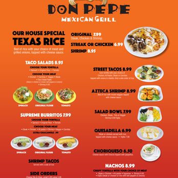 Don Pepe Mexican Grill - menu - Mexican Near Me - Augusta, Georgia Don Pepe Mexican Grill - menu - Mexican Near Me - Augusta, Georgia