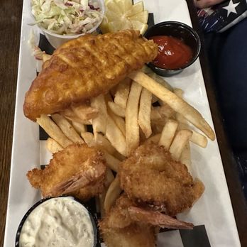 Baker St. Pub & Grill - Fish and Chips with Shrimp - Pubs Near Me - Sugar Land, Texas Baker St. Pub & Grill - Fish and Chips with Shrimp - Pubs Near Me - Sugar Land, Texas