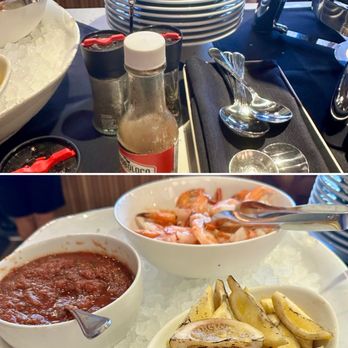 Eleven - Condiments and chilled poached shrimp - Cocktail Bars Near Me - Honolulu, Hawaii