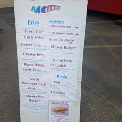 Toner De's Concessions - Menu