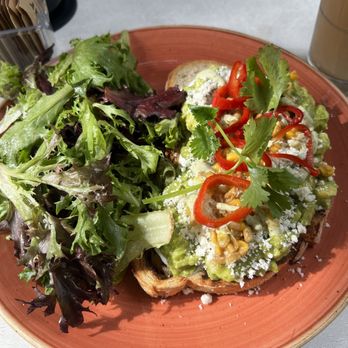 B Bistro + Bakery - Mexican Avocado Toast - Bakeries Near Me - Miami, Florida B Bistro + Bakery - Mexican Avocado Toast - Bakeries Near Me - Miami, Florida