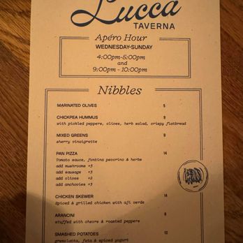 Lucca Taverna - the menu for the restaurant - Mediterranean Near Me - Corvallis, Oregon Lucca Taverna - the menu for the restaurant - Mediterranean Near Me - Corvallis, Oregon