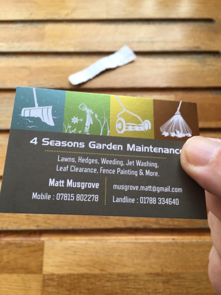 4 SEASONS GARDEN MAINTENANCE RUGBY 19 Cromwell Road, Rugby, Warwickshire, United Kingdom