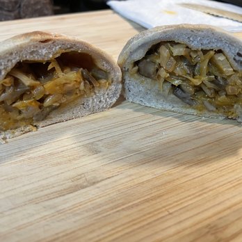 Pie Style - Cabbage and Mushroom piroshky (vegan) - Bakeries Near Me - Auburn, Washington Pie Style - Cabbage and Mushroom piroshky (vegan) - Bakeries Near Me - Auburn, Washington