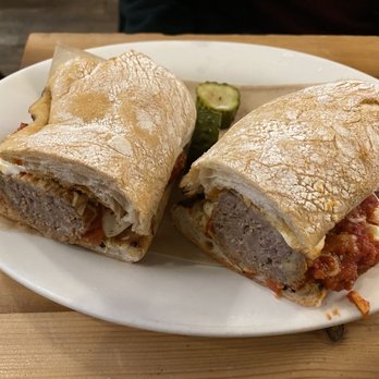 Stocked Cafe - Meatball Parm Sandwich - New American Near Me - Brooklyn, New York