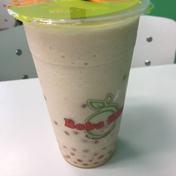 Boba Bliss - Blended pineapple milk tea with mango popping boba - Juice Bars & Smoothies Near Me - Gilbert, Arizona