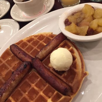 Junior's Restaurant - Waffle with Sausage - Bakeries Near Me - Brooklyn, New York Junior's Restaurant - Waffle with Sausage - Bakeries Near Me - Brooklyn, New York