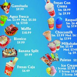 Dandy's Ice Cream - Menu