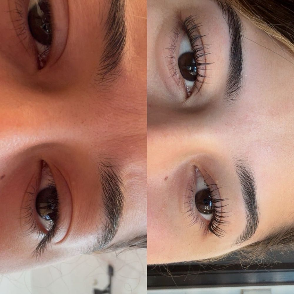 Before and after lash lift Before and after lash lift
