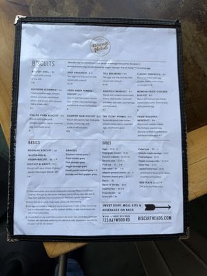 Menu photo 1 Biscuit Head Asheville, NC