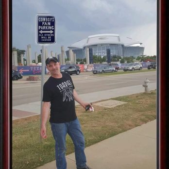 Texas Live! - I changed the handicapped sign, my Eagles loving buddy from Philly tripped out! - Sports Bars Near Me - Arlington, Texas Texas Live! - I changed the handicapped sign, my Eagles loving buddy from Philly tripped out! - Sports Bars Near Me - Arlington, Texas