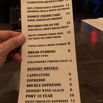Clock Tower Grill - We didn't have room for desserts but look at the choices! - New American Near Me - Brewster, New York