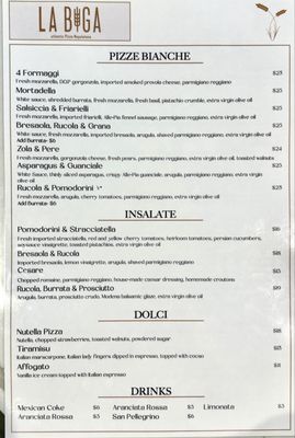 Menu photo 7 La Biga Paso Robles, CA