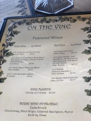 Menu photo 5 On The Vine Bakersfield, CA