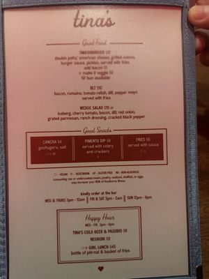 Menu photo 7 Tina's Tulsa, OK