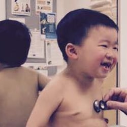 Lloyd J. Brown, M.D - My son at his three year old check up.  we love Dr. Brown.