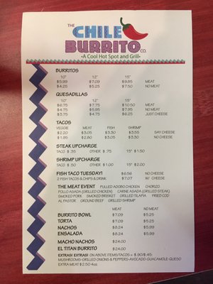 Menu photo 3 Chile Burrito Brentwood, TN