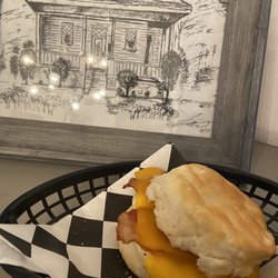 Ross House Coffee - Bacon egg and cheese biscuit