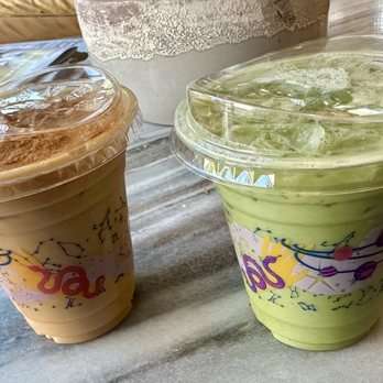 Mothership Coffee Roasters - Butterbeer Latte & Banana Matcha Latte. - Coffee Roasteries Near Me - Las Vegas, Nevada Mothership Coffee Roasters - Butterbeer Latte & Banana Matcha Latte. - Coffee Roasteries Near Me - Las Vegas, Nevada