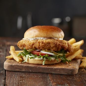 LongHorn Steakhouse - 6 oz. hand-breaded fried chicken breast with lettuce, onion, tomato, pickles and housemade ranch. - Steakhouses Near Me - Waco, Texas LongHorn Steakhouse - 6 oz. hand-breaded fried chicken breast with lettuce, onion, tomato, pickles and housemade ranch. - Steakhouses Near Me - Waco, Texas