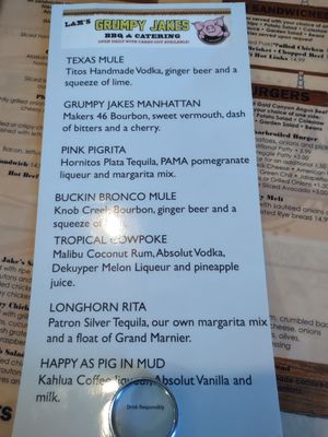 Menu photo 3 Grumpy Jake's BBQ Pinetop-Lakeside, AZ